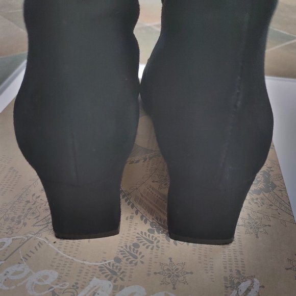 Free People Black Suede Dacile Lace Up Boot - Picture 4 of 8
